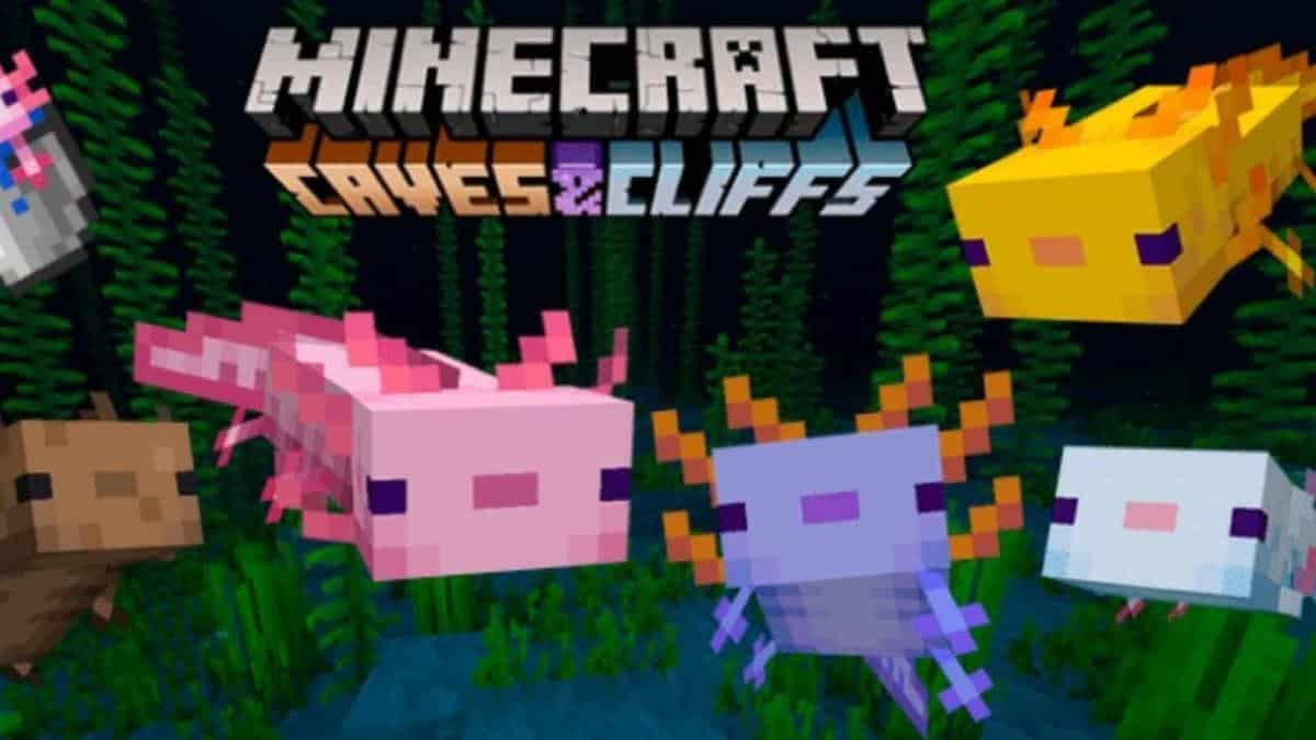 Minecraft axolotls that are present within the game